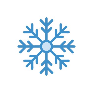 kar Tanesi simgesi vektör çizimi