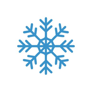 kar Tanesi simgesi vektör çizim şablonu