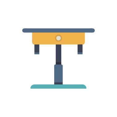 tablo lambası düz vektör tasarım illüstrasyonu