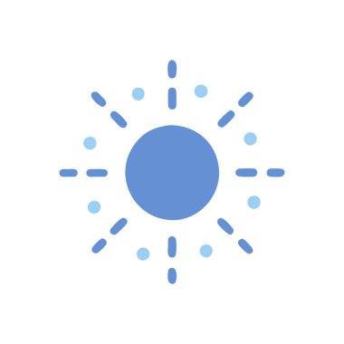 Şeffaf bir arkaplanda güneş vektör çizimi. Birinci kalite semboller. Konsept ve grafik tasarımı için simgeler.