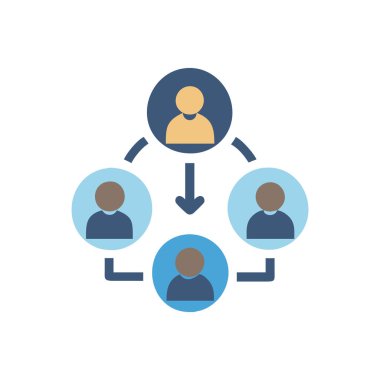 sosyal ağ vektör illüstrasyon tasarımı olan bir grup insan