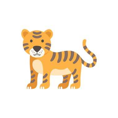 Sevimli leopar çizgi film vektör çizimi.