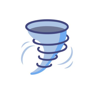 izole tornado simgesi vektör tasarımı