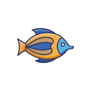 Şirin bir balığın vektör çizimi