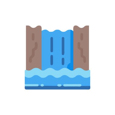 su doldurulmuş mavi vektör simgesi dekoru