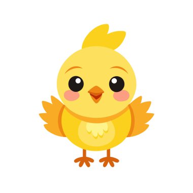 Şirin kız ikonu. vektör illüstrasyonu