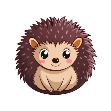 Şirin kirpinin vektör çizimi