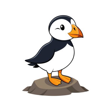 Küçük sevimli kuş çizgi filminin vektör tasarımı. kuş ve kuş vektörü koleksiyonu