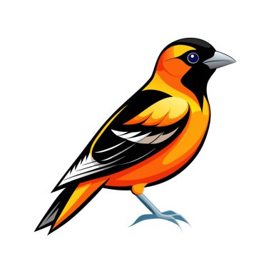 Kuş vektör logosu tasarımı. Simgenin vektör illüstrasyonu. Vektör illüstrasyon simgesinin simge illüstrasyonu