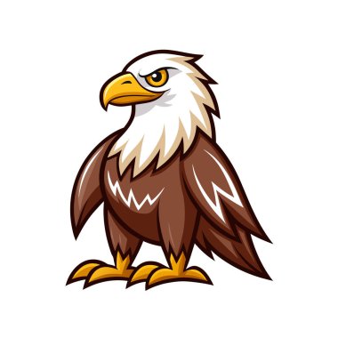 kartal maskotu logosu çizimi