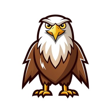 Çizgi film sevimli kartal kuşu