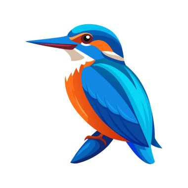 kuş çizgi film vektör illüstrasyonu