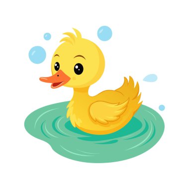 Sarı ördekli şirin ördek