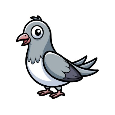 vektör çizim kuş çizgi film