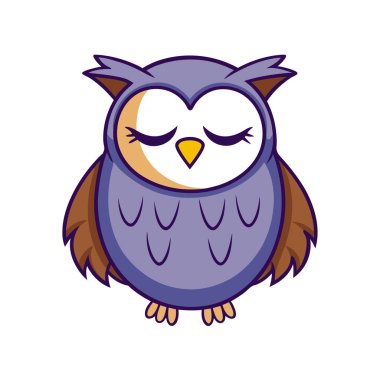 cute cartoon owl. vector illustration.