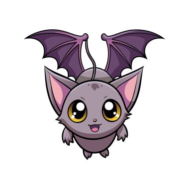 Sevimli çizgi film Mutlu yarasa uçuşu