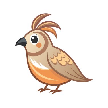 Kuş simgesi. Kuş vektör simgesi web için karikatür çizimi