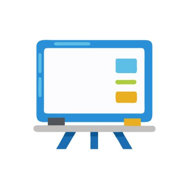 bilgisayar ekranı simgesi, vektör illüstrasyonu