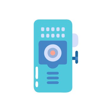 Web ve mobil uygulaması tasarım, kamera logo kavramı için beyaz arka plan üzerinde izole kamera simge vektör