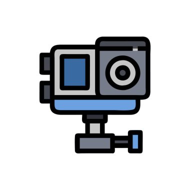 video kamera ikonu vektör illüstrasyon tasarımı