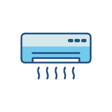 Klima vektör çizgisi simgesi, düzenlenebilir konsept, doğrusal mavi sembol işareti