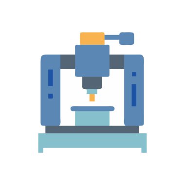 Robotik kol simgesi, vektör illüstrasyon