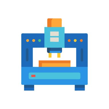 Yazıcı. Web simgesi basit illüstrasyon