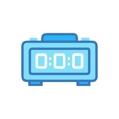 Zamanlayıcı vektörü düz renk simgesi