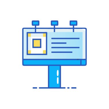 Bilgisayar teknolojisinin vektör illüstrasyonu