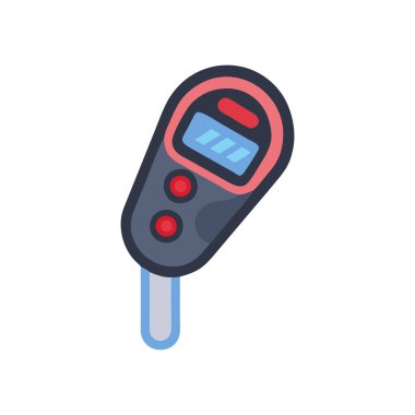 Termometre simgesinin vektör illüstrasyonu