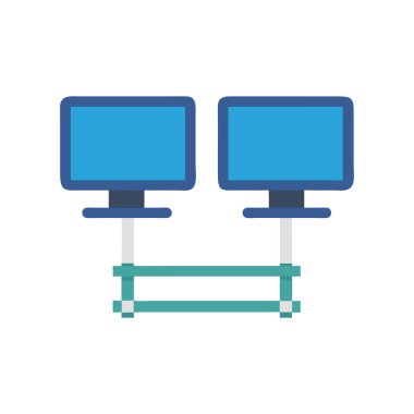 Web ve mobil uygulaması tasarım, tablo logo kavramı için beyaz arka plan üzerinde izole tablo simge vektör