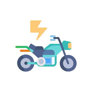 Taslak biçiminde elektrikli scooter elektrikli taşıma simgesi