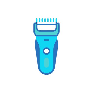 Elektrikli tıraş fırçası ikonu. Ağ için ustura vektör simgesinin özet çizimi