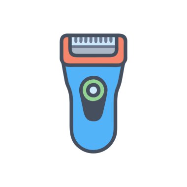 Saç kurutma ikonu vektörü. izole düz işareti