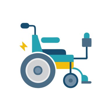 elektrikli araba düz simge vektör çizimi