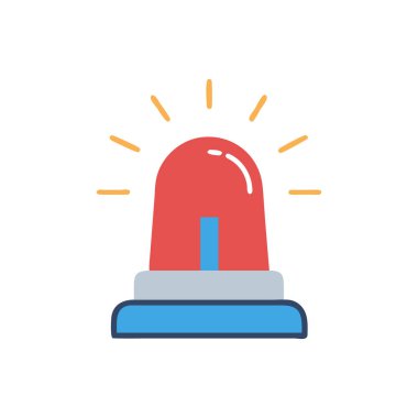 elektrik vektörü düz renk simgesi