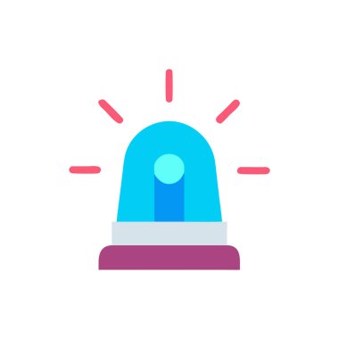 Alarm saat vektör simgesi. Alarm işareti.