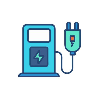 pil vektörü düz renk simgesi