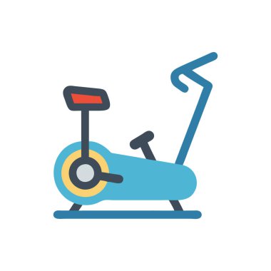 spor makinesi simgesi, düz stil