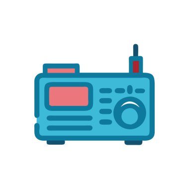 Radyo simgesinin vektör illüstrasyonu