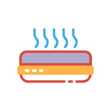 Sosisli sandviç vektör çizim