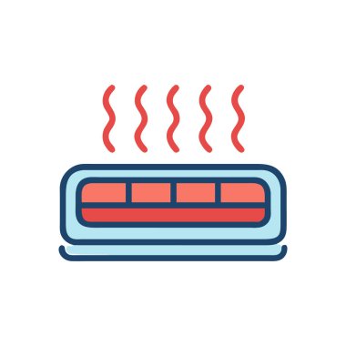 hot dog renk vektörü simgesi