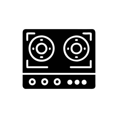 Vektör olarak DJ simgesi. Logotype