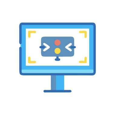 Web geliştirme vektör simgesi