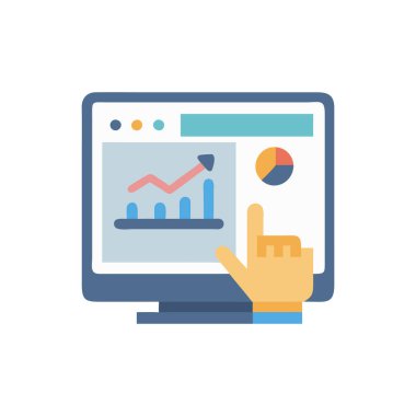 iş analizi vektör illüstrasyonu