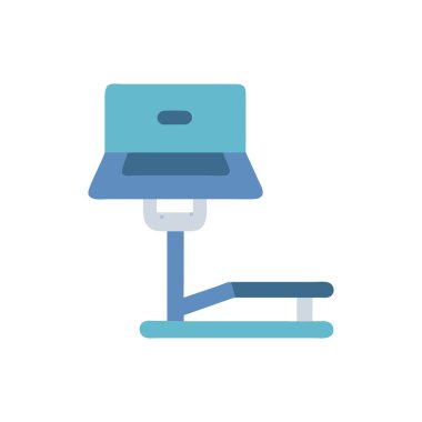 Sandalye Düz Vektör Simgesi