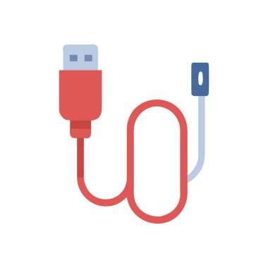 usb simgesi, düz tasarım biçimi