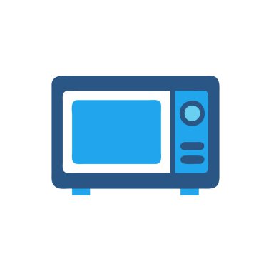 mikrodalga simgesi, düz tasarım