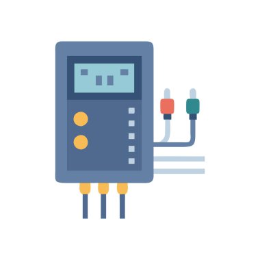 elektrik panelinin düz simge biçimi
