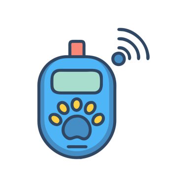 kablosuz uzaktan kumanda ikonu vektörü. İnce çizgi işareti. izole edilmiş sınır sembolü çizimi